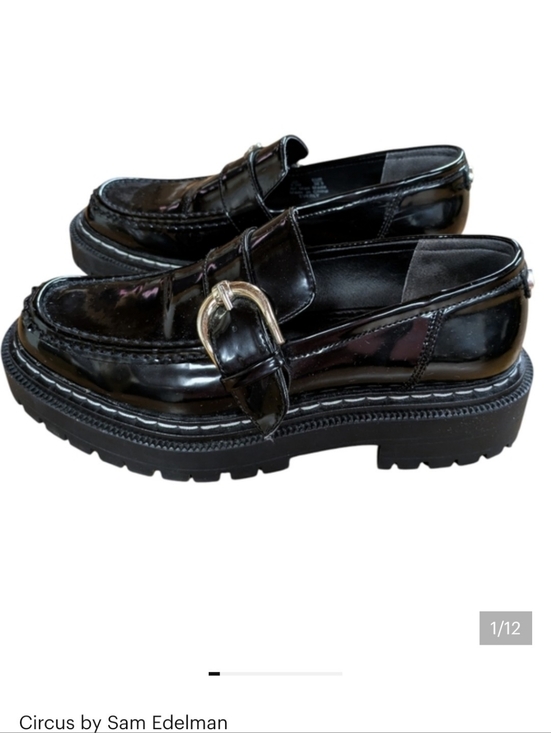 Circus by Sam Edelman Shoes - Circus by Sam Edelman Everly Lug Sole Patent Loafer Size 8.5